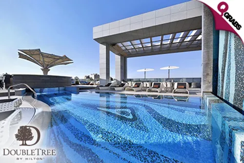 For QR5500 Enjoy a 14 Month Gym Membership with Access to Pool, Sauna & Jacuzzi  at DoubleTree by Hilton Doha! (QR11000 Value)
